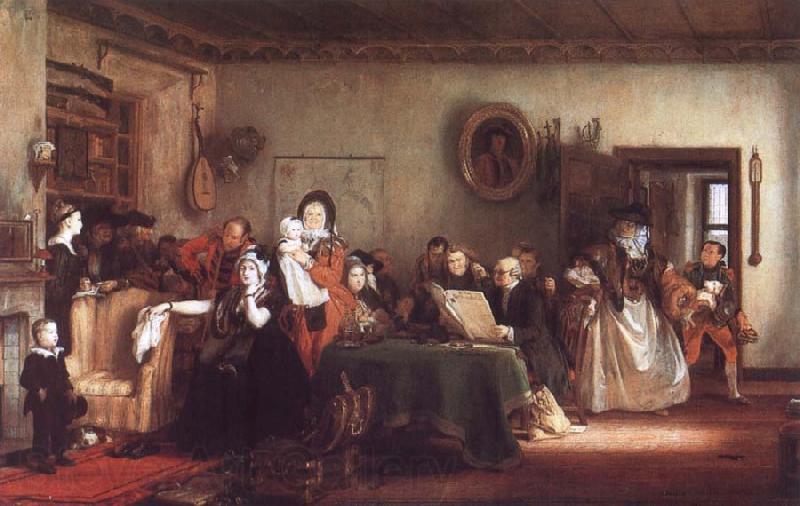 Sir David Wilkie Reading the Will Germany oil painting art